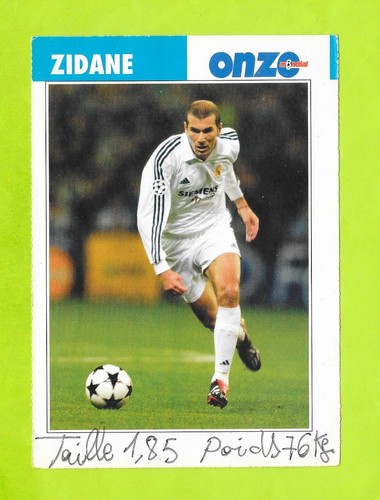 Fiche onze mondial zinedine - onze,