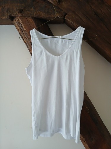 Débardeur blanc coton - en,