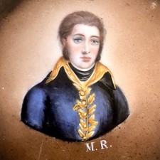 Rare Assiette Porcelaine De Paris LUCIEN BONAPARTE portrait Peint Début XIXe