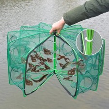 Filet Peche Cage Pliable Piege Crabe Ecrevisse Poisson Maille Nylon Resistant