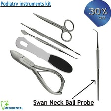 Podologie Outils Ongle de Pied Incarné Côté Bords & Dossier Pédicure Kit