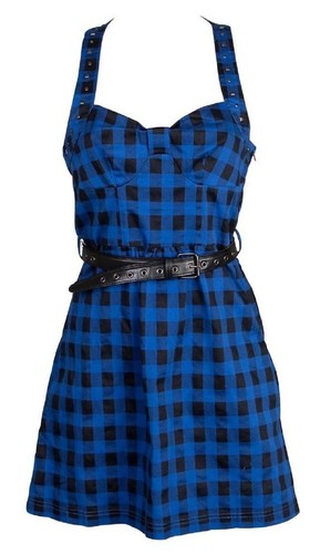 Robe courte carreaux - robe, à