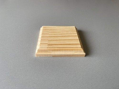 Socle carré bois brut pour - socle,