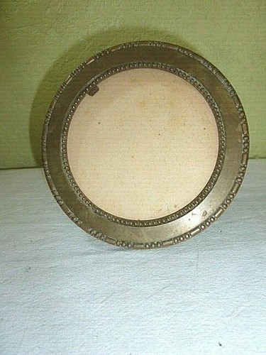 Ancien cadre rond bronze - cadre,