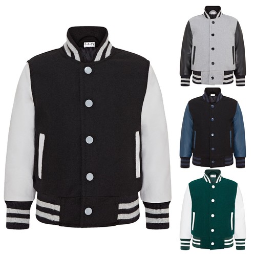 Veste bomber varsity - en, laine