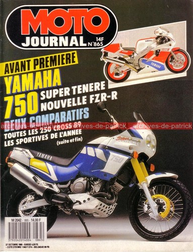 Moto journal 865 - moto, yamaha