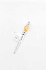 Couteau À Papier En Métal Avec Poignée En Verre De Murano Jaune Rouge 18 Cm