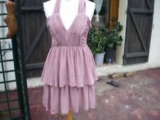 robe femme habillée pour réveillon en taille 38 couleur vieux rose