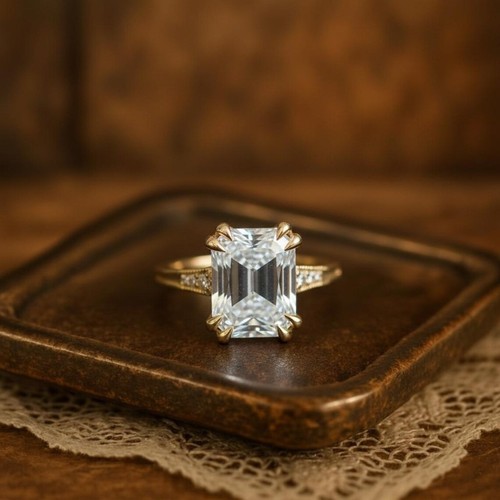 Moissanite fiançailles - 2,