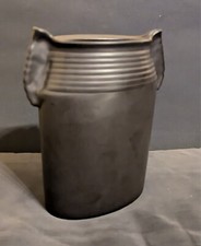 Vase en céramique noire émaillée circa 1960 signé Thomas Germany