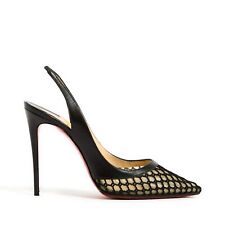 Christian Louboutin Escarpins EU39 Pumps Kate 120 Sling Black Net Pristine
