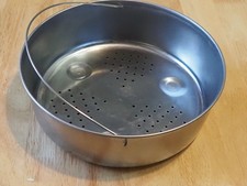 Panier Vapeur pour cocotte Bac de Cuisson égouttoir en inox 22,5 cm. TBE