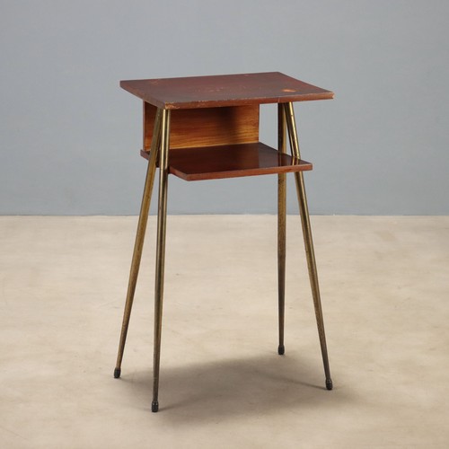 Meuble vintage teck laiton - teck,