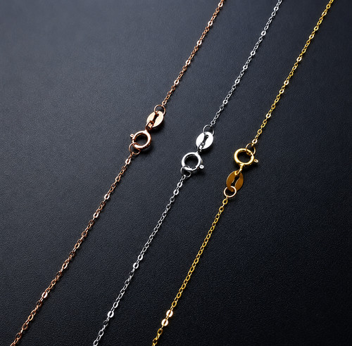 Collier chaîne jaune - collier, en
