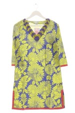 BODEN Robe trapèze Dames Robe T EU 36 bleu-jaune primevère style décontracté