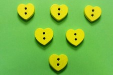 LOT 6 BOUTONS BOIS : coeur