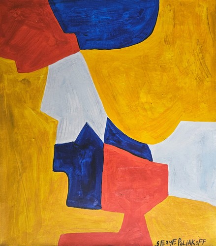 Peinture huile abstraite - à,