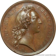 V0018 Rare Médaille Belgium Louis XV Prise de Tournai 1745 UNC ->Make offer