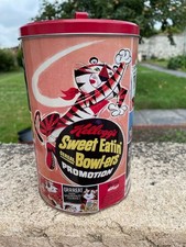 Ancienne  Boite en Tôle  ronde  KELLOGG'S  publicitaire vintage