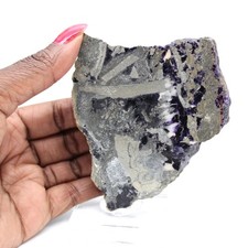 Tranche en pierre de Fluorite