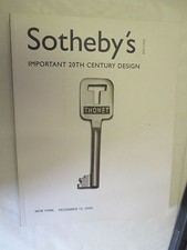 Catalogue Sotheby's de 2003 / Important 20th Century Design (Tom Dixon,Coffey,