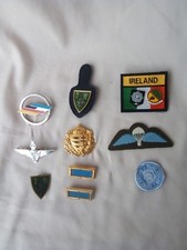 WW2/POSTWAR LOT DE 9 INSIGNES PATCHS NU PARA ANGLAIS CANADA IRLANDE ALL FRANCE
