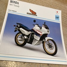 Honda V 600 Transalp XLV 1987 carte moto collection Atlas Japon