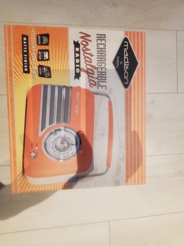 Radio vintage madison - radio, orange