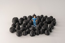 40 sacs poubelles noirs H0