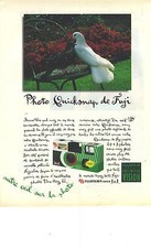 PUBLICITE ADVERTISING  1993   FUJIFILM appareil photo jetable