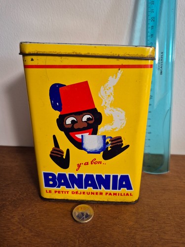 Boîte banania ancienne - banania, tôle