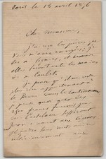 Émile Littré, Lettre