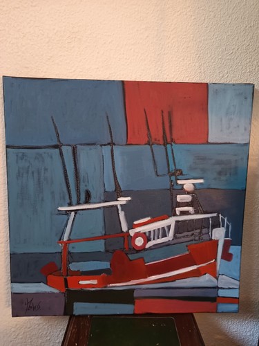Tableau marine huile sur - huile,