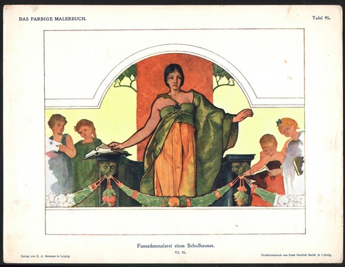 1901 gravure fresque art - 1901,