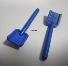 Lego 3837 x2  Shovel Blue