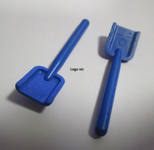 Lego 3837 shovel blue - lego, x2