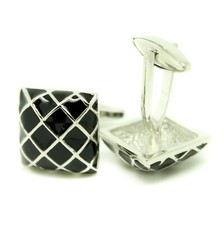 Boutons De Manchette Carré À
