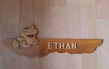 Plaque Bois Murale Prenom ETHAN TBE
