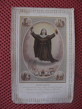 ++"1372" Ancienne Image Pieuse Canivet Dentelle