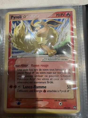 Carte pokemon pyroli star - carte,