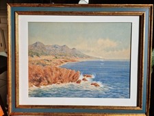 Aquarelle bord de mer par CAMBIANIS