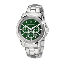 Maserati Succès – Montre Chronographe Homme Verte Acier (R8873621017)