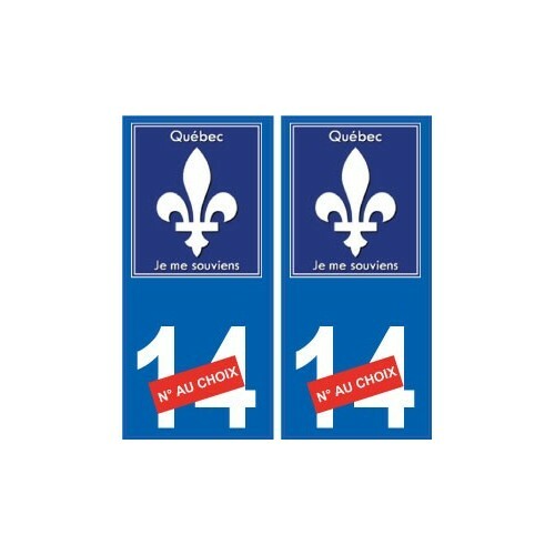 Québec fleur lys - québec, sticker