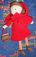 ST7/ DOUDOU POUPEE GRELOT JACADI LE PETIT CHAPERON ROUGE TBE