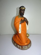 18 cm grand santon platre Pieraccini Bacci Roi Mage Balthazar crèche église 23