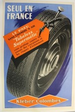 AFFICHE ANCIENNE PNEU KLEBER