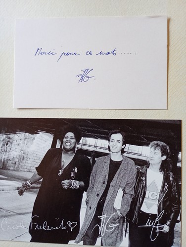 Photo carton autographe - et,