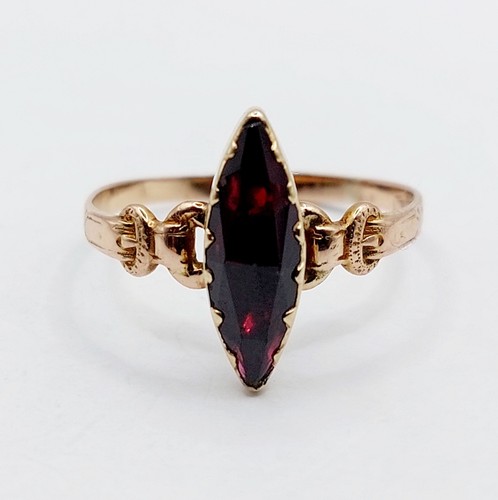 Bague marquise antique - , rose
