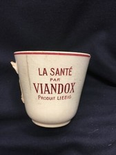  RARE ANCIENNE TASSE  PUBLICITAIRE   VIANDOX EN CERAMIQUE SARREGUEMINES. 