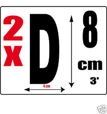 lot 2 lettres [D] Sticker